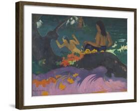 Fatata Te Miti (By the Sea), 1892-Paul Gauguin-Framed Giclee Print