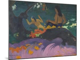 Fatata Te Miti (By the Sea), 1892-Paul Gauguin-Mounted Giclee Print