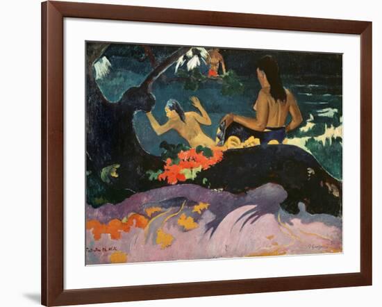 Fatata Te Miti (By the Sea) 1892-Paul Gauguin-Framed Giclee Print