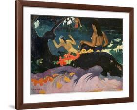 Fatata Te Miti (By the Sea) 1892-Paul Gauguin-Framed Giclee Print