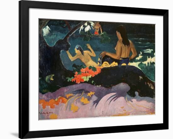 Fatata Te Miti (By the Sea) 1892-Paul Gauguin-Framed Giclee Print