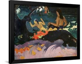 Fatata Te Miti (By the Sea) 1892-Paul Gauguin-Framed Giclee Print