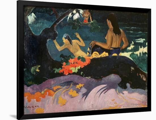 Fatata Te Miti (By the Sea) 1892-Paul Gauguin-Framed Giclee Print