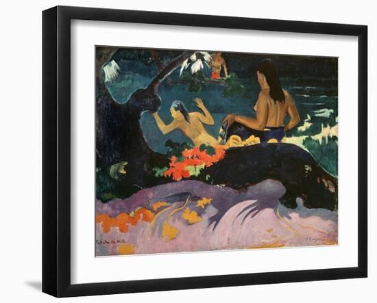 Fatata Te Miti (By the Sea) 1892-Paul Gauguin-Framed Giclee Print