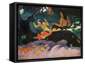 Fatata Te Miti (By the Sea) 1892-Paul Gauguin-Framed Stretched Canvas