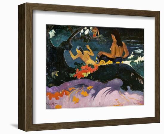 Fatata Te Miti (By the Sea), 1892-Paul Gauguin-Framed Giclee Print