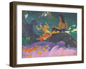 Fatata Te Miti (By the Sea) 1892-Paul Gauguin-Framed Giclee Print