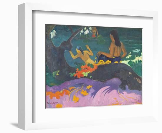 Fatata Te Miti (By the Sea) 1892-Paul Gauguin-Framed Giclee Print