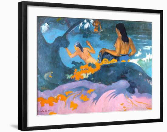 Fatata Te Miti-Paul Gauguin-Framed Art Print