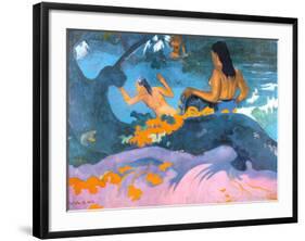 Fatata Te Miti-Paul Gauguin-Framed Art Print