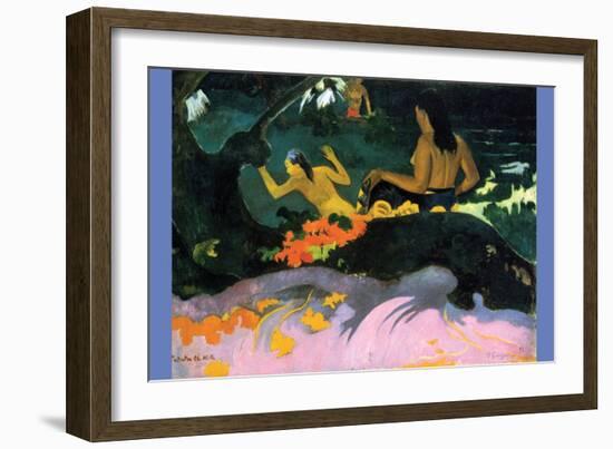 Fatata Te Miti-Paul Gauguin-Framed Art Print
