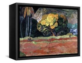 Fatata Te Moua (At the Foot of a Mountai), 1892-Paul Gauguin-Framed Stretched Canvas