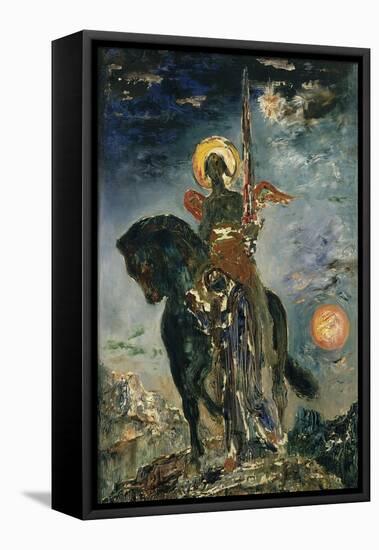 Fate and the Angel of Death, 1890-Gustave Moreau-Framed Stretched Canvas