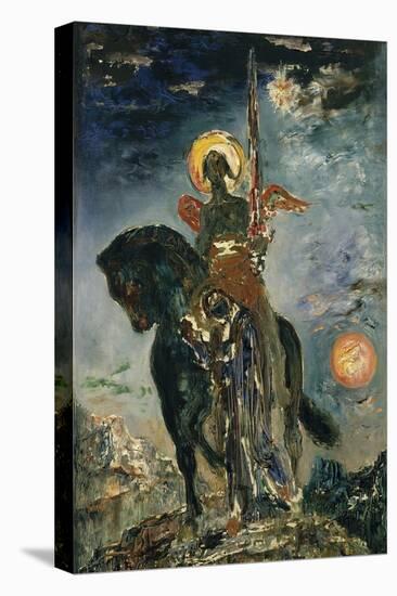 Fate and the Angel of Death, 1890-Gustave Moreau-Stretched Canvas