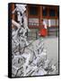 Fate and Wish Papers, Heian Jingu Shrine, Kyoto, Kansai, Honshu, Japan-Simanor Eitan-Framed Stretched Canvas