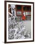 Fate and Wish Papers, Heian Jingu Shrine, Kyoto, Kansai, Honshu, Japan-Simanor Eitan-Framed Photographic Print