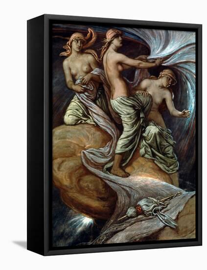 Fates Gathering In Stars-Elihu Vedder-Framed Stretched Canvas