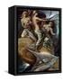 Fates Gathering In Stars-Elihu Vedder-Framed Stretched Canvas