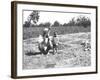 Father and Child in a Field, India-null-Framed Photographic Print