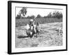 Father and Child in a Field, India-null-Framed Photographic Print