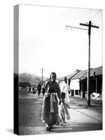 Father and Child, Seoul, Korea, 1900-null-Stretched Canvas