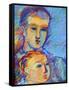 Father and Child-Diana Ong-Framed Stretched Canvas