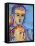 Father and Child-Diana Ong-Framed Stretched Canvas