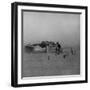 Father and Children Outside Wooden Shack That Serves as their House in the Dust Bowl-null-Framed Photographic Print