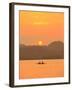 Father and daughter fishing at sunset near Lewolin Village-Stuart Westmorland-Framed Photographic Print