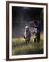 Father and Daughter Fishing-null-Framed Photographic Print