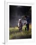 Father and Daughter Fishing-null-Framed Photographic Print