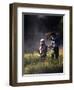 Father and Daughter Fishing-null-Framed Photographic Print