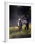 Father and Daughter Fishing-null-Framed Photographic Print