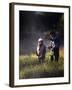 Father and Daughter Fishing-null-Framed Photographic Print