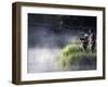 Father and Daughter Fishing-null-Framed Photographic Print