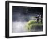 Father and Daughter Fishing-null-Framed Photographic Print