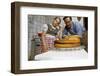 Father and Daughter Looking at Fallen Cake-William P. Gottlieb-Framed Photographic Print