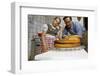 Father and Daughter Looking at Fallen Cake-William P. Gottlieb-Framed Photographic Print