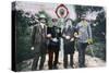 Father and His Sons at the French/German Border, 20th Century-null-Stretched Canvas