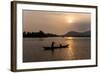 Father and Son Fishing on Kampong Bay River at Sunset-Ben Pipe-Framed Photographic Print