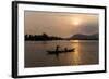 Father and Son Fishing on Kampong Bay River at Sunset-Ben Pipe-Framed Photographic Print