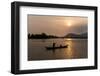 Father and Son Fishing on Kampong Bay River at Sunset-Ben Pipe-Framed Photographic Print