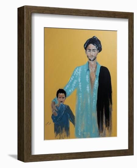 Father and Son from the Rayo Wollo People Ethiopia, 2015-Susan Adams-Framed Giclee Print