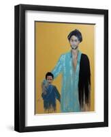 Father and Son from the Rayo Wollo People Ethiopia, 2015-Susan Adams-Framed Giclee Print