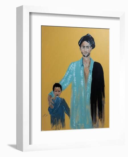 Father and Son from the Rayo Wollo People Ethiopia, 2015-Susan Adams-Framed Giclee Print