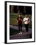 Father and Son Out for a Fitness Run-Paul Sutton-Framed Photographic Print