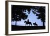 Father and Son Riding Horses-William P. Gottlieb-Framed Photographic Print