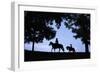 Father and Son Riding Horses-William P. Gottlieb-Framed Photographic Print