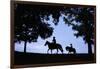 Father and Son Riding Horses-William P. Gottlieb-Framed Photographic Print