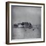 Father and Sons Walking Towards Shack in WPA Resettlement Admin.-Arthur Rothstein-Framed Photographic Print